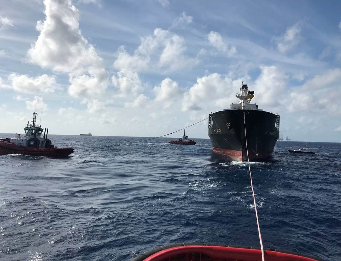 Successful towage assistance of grounded vessel in Bahama's - Kotug ...